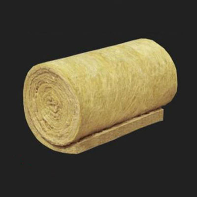 Fiber Rock Wool Roll Felt 25mm-100mm Dikte Voor Thermische Isolatie